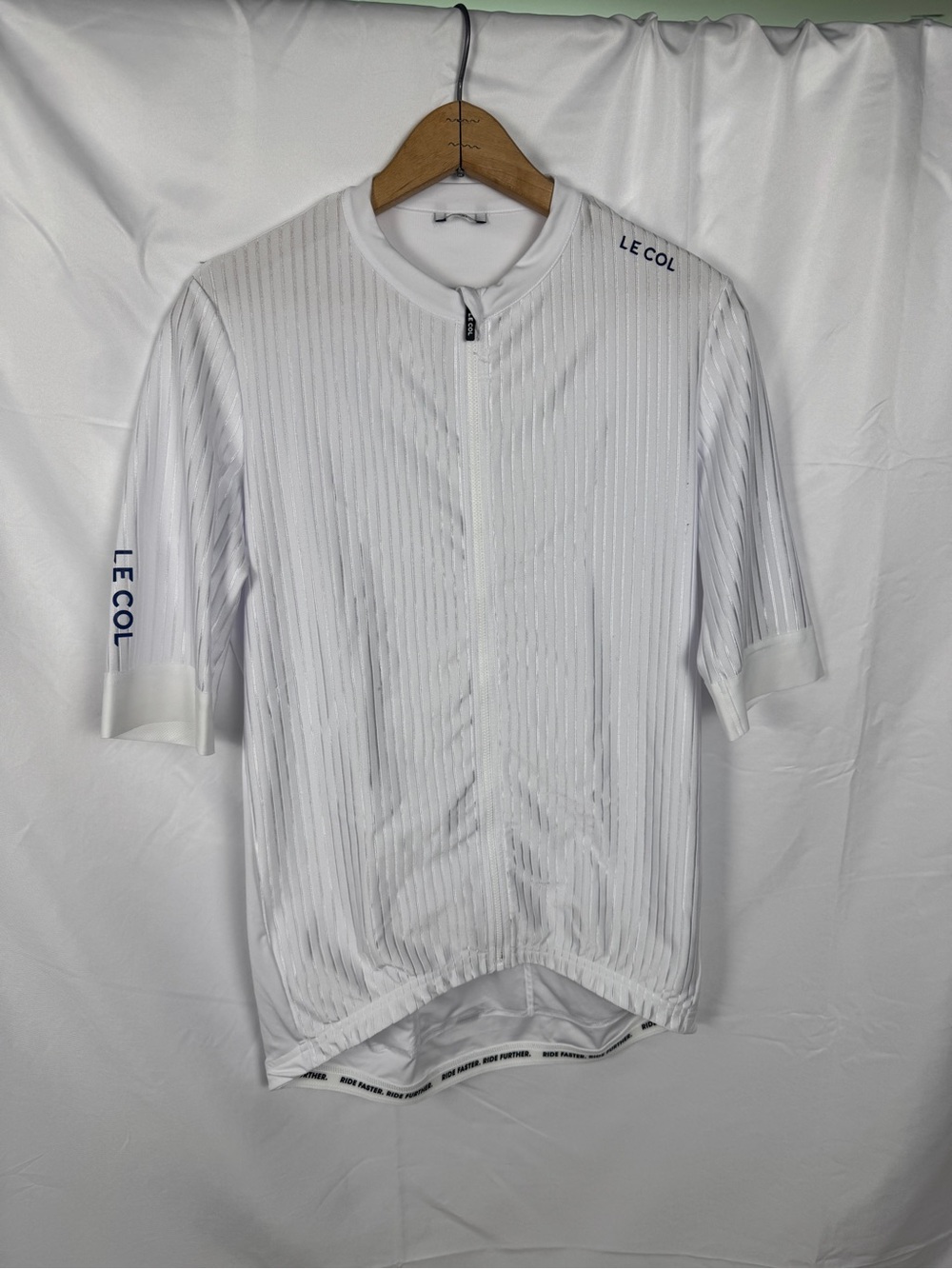 Le Col Men's White Short-Sleeve Cycling Jersey